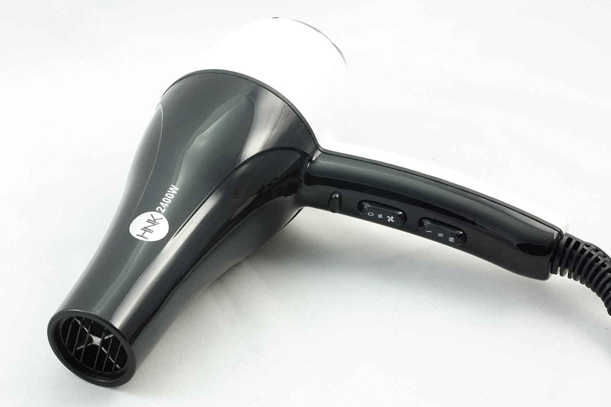 HNK TURBO Hair Dryer 2400W (White/Black)