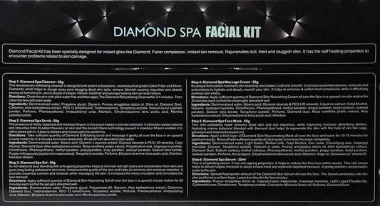 Caleo Diamond SPA Facial Kit 6 in 1 Pack - 250g + 30ml