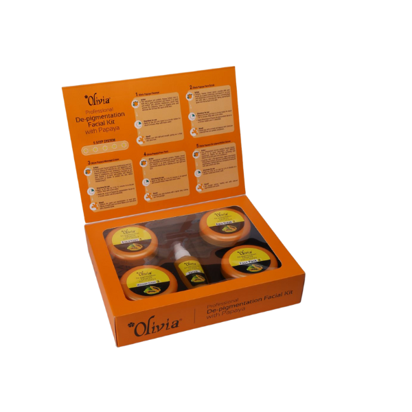 Olivia Professional De-Pigmentation Facial Kit With Papaya 400gm