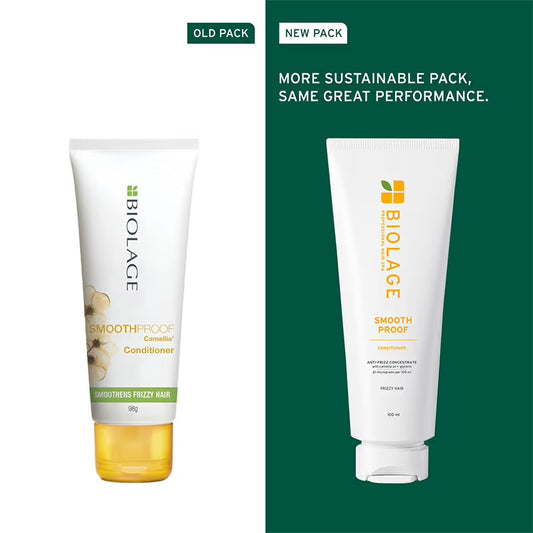 Matrix Biolage Smoothproof Professional Conditioner For Frizzy Hair, 72 Hrs Frizz Control (98gm)