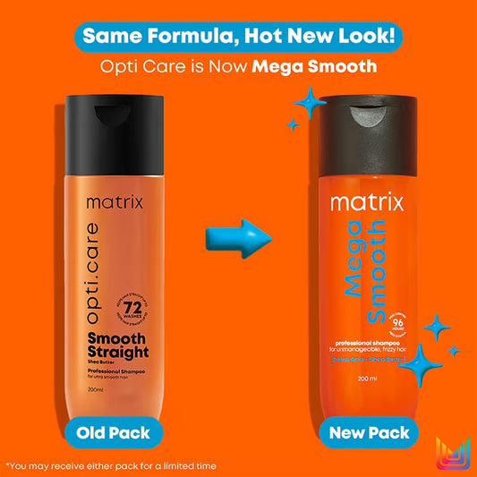 Matrix Opti.Care Professional Shampoo for Frizzy Hair with Shea Butter, Upto 4 Days Frizz Control