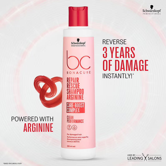 Schwarzkopf Professional Bonacure Repair Rescue Shampoo with Arginine, 250ml