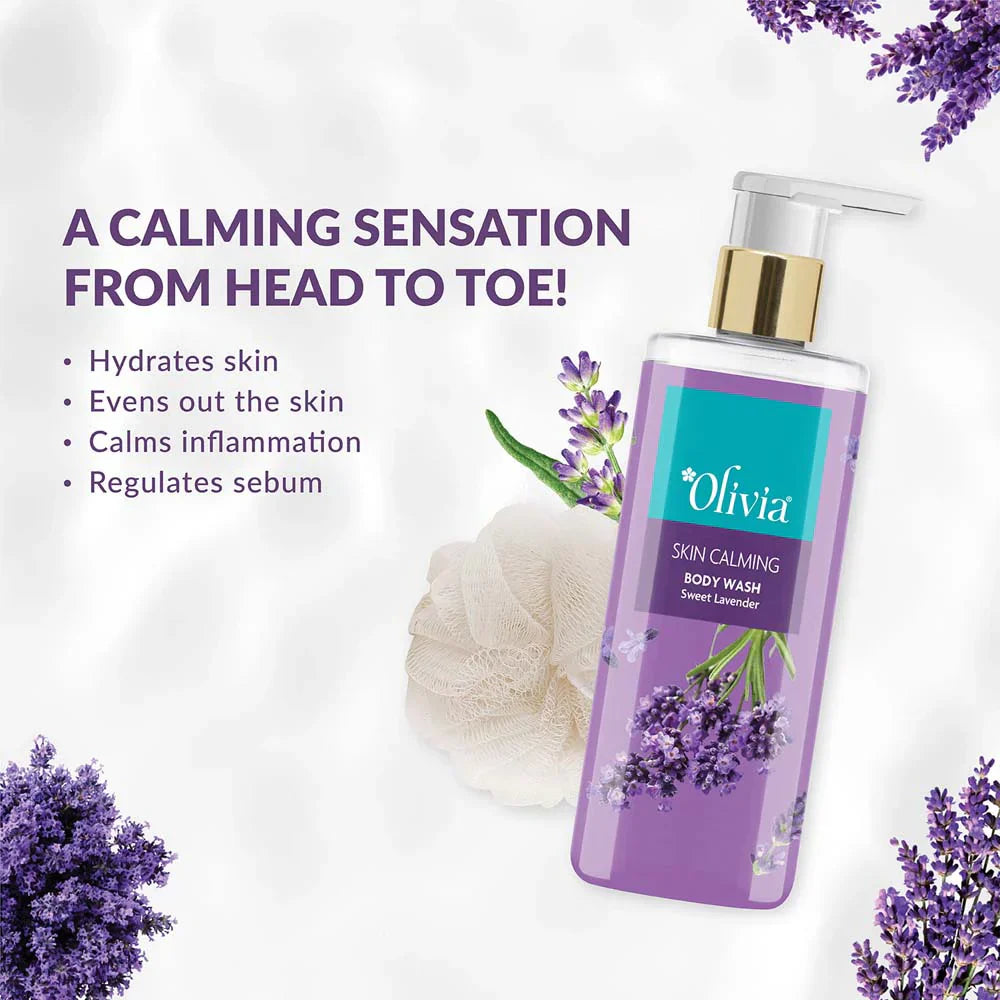 Olivia Skin Calming Body Wash with Sweet Lavender