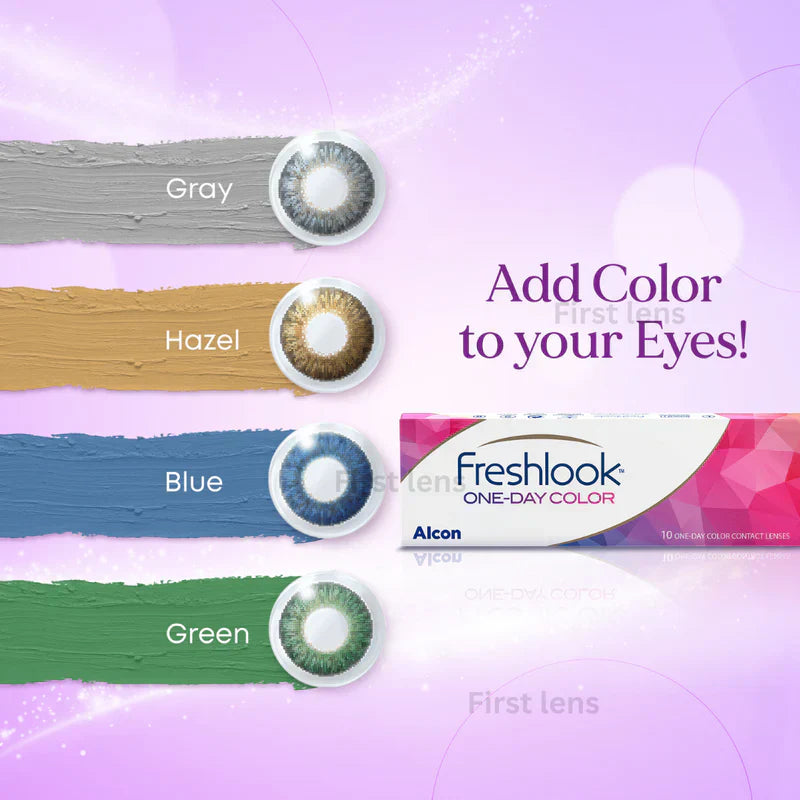 Alcon Freshlook One Day Colour Contact Lens in (Green Blue Pure Hazel)
