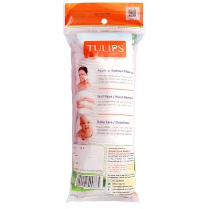 Tulips Cotton Pads (50 Pcs) – Soft & Versatile