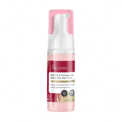 The Skin Story Pore Cleansing Foaming Face Wash With Beetroot & Pomegranate For Damage Repair 100ml