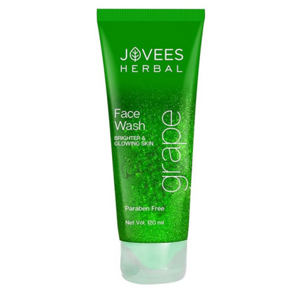 Jovees Herbal Grape Face Wash - Grape Seed & Orange Peel Extracts |120 ML