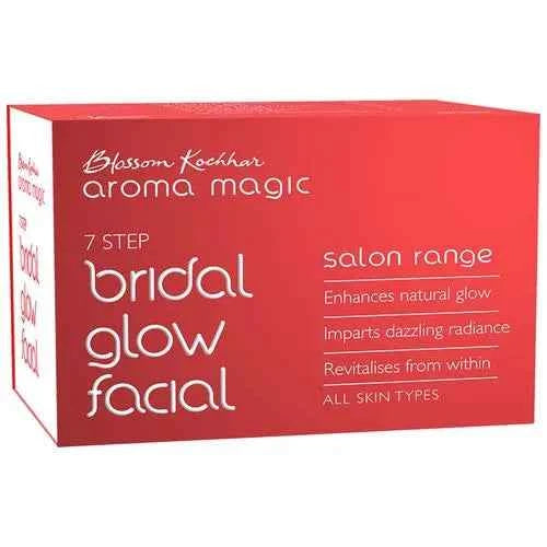 Aroma Magic Salon Range Bridal Glow Facial Kit - 7 Step, All Skin Types, 100% Natural, 190 g