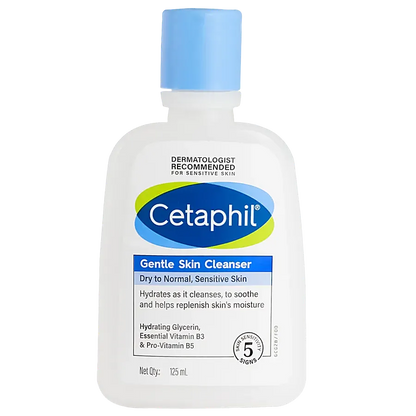 Cetaphil Gentle Skin Cleanser - For Face & Body, Dry & Sensitive Skin, 125 ml