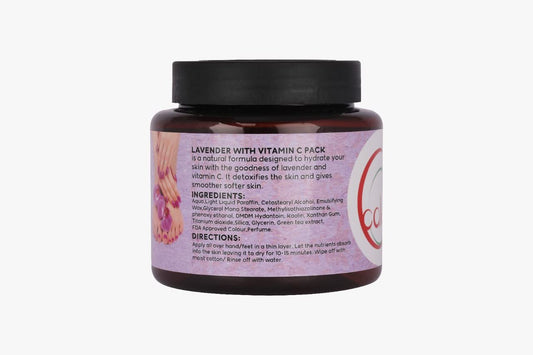 Caleo 100% Natural Deep Cleanse Lavender With Vitamin C Meni Pedi Scrub For Visibly Glowing Skin All Skin Types