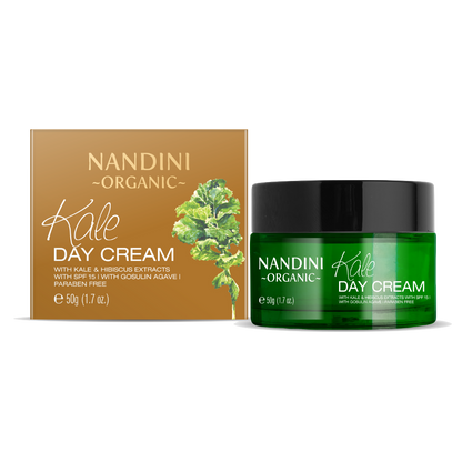 Nandini Organics Kale Day Cream With SPF 15, With Kale & Hibiscus Extracts,