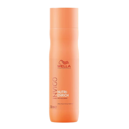 Wella Professionals Invigo Nutri-Enrich Shampoo, 250 ML | For Damaged Hair
