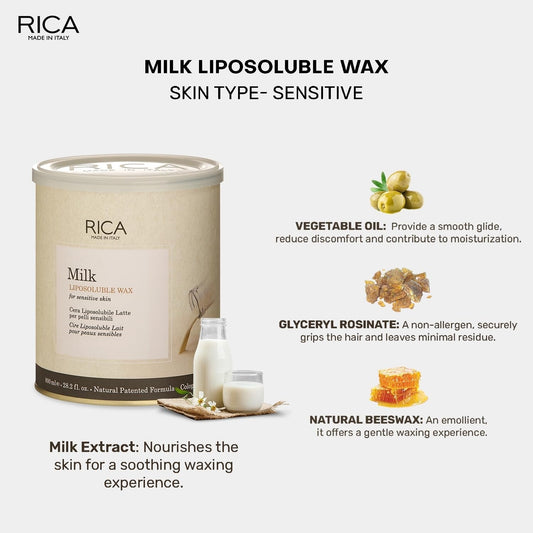Rica Milk Liposoluble Wax for Sensitive Skin