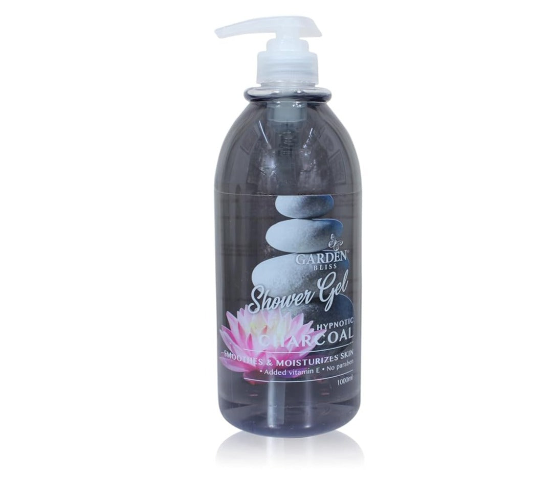 Garden Bliss Hypnotic Charcoal Body Wash - Moisturizing Cleanser with Vitamin E (500 ml)