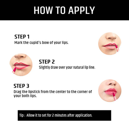 Insight Cosmetics Non Transfer Matte Lipstick (1 to 12)