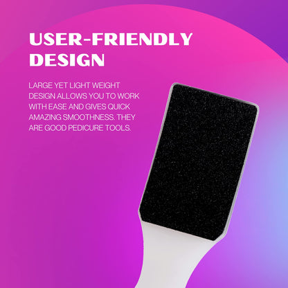 Double-Sided Curved Foot File & Callus Remover for Smooth Feet (Grey)