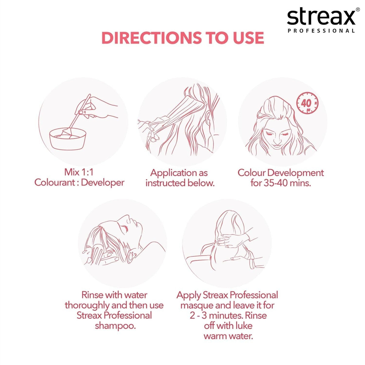 Streax Professional Argan Secrets Hair Colourant Cream - Light Golden Mahogany Brown 5.35
