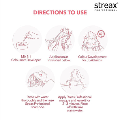 Streax Professional Argan Secrets Hair Colourant Cream - Light Golden Mahogany Brown 5.35