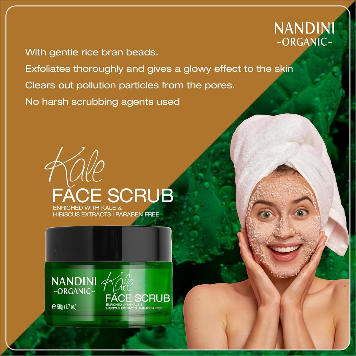Nandini Organic Kale Face Scrub Gel