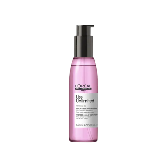 L’Oreal Professionnel Liss Unlimited Hair Care Combo Pack (Primrose Oil Serum, Masque, Shampoo)
