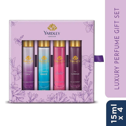 Yardley London Luxury Perfume Gift Set – 15ml x 4
