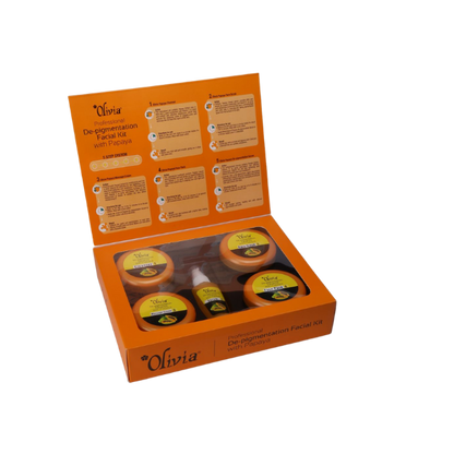 Olivia Professional De-Pigmentation Facial Kit With Papaya 400gm