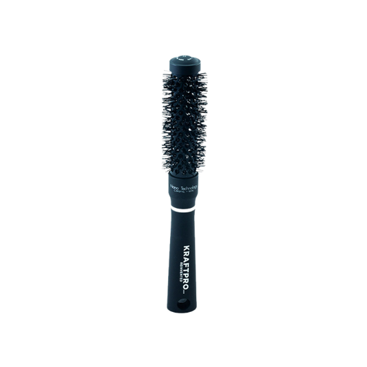 KRAFTPRO 19mm Ceramic & Ionic Tech & Anti-Static, Round Hair brush for Blow Drying, Curling, Straightening, Add Volume & Shine - Styling Tools