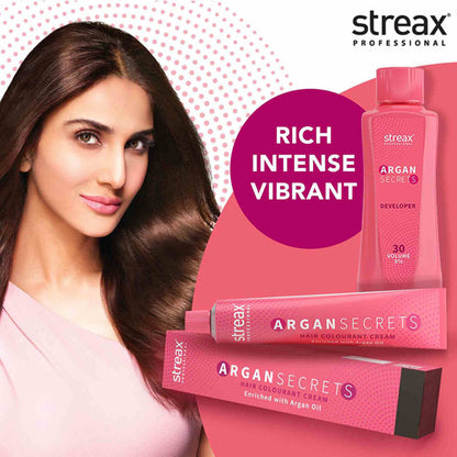 Streax Professional Developer 30 Volume 9% For Hair Color With Argan Secrets Colourant 1000ml
