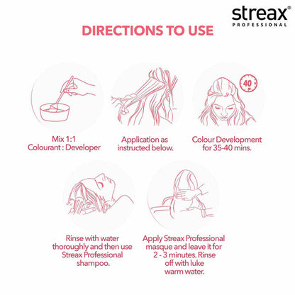 Streax Professional Developer 30 Volume 9% For Hair Color With Argan Secrets Colourant 1000ml