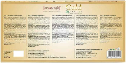 Aryanveda Gold Facial Kit for Deep Moisturization & Glowing Skin - 210g