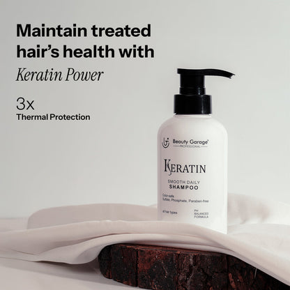 Beauty Garage Keratin Smooth Daily Shampoo – 300ml