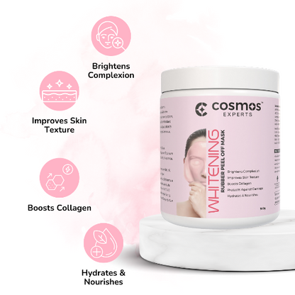 Cosmos Experts Rubber Peel Off Mask - Whitening (Available in 150gm, 500gm & 1000gm)