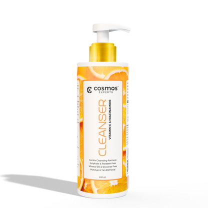 Cosmos Experts Vitamin C Cleanser – Brightening & Hydrating Face Wash (Available in 200ml & 500ml)