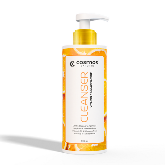 Cosmos Experts Vitamin C Cleanser – Brightening & Hydrating Face Wash (Available in 200ml & 500ml)
