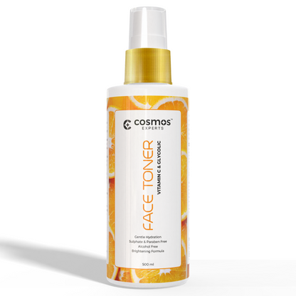 Cosmos Experts Vitamin C Toner – Brightening & Hydrating Skin Refresh (Available in 200ml & 500ml)