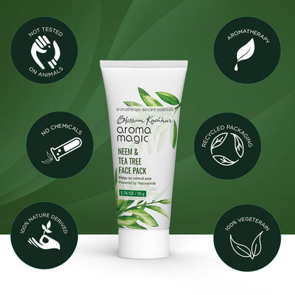 Aroma Magic Neem & Tea Tree Face Pack with Niacinamide