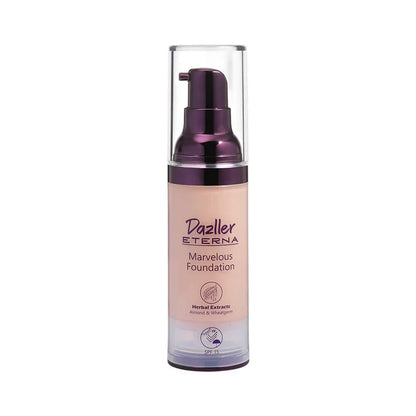 Dazzler Eterna Marvelous Foundation In Range of  (MarbleMF),(BruleeMF),(CreamMF),(CoffeeMF),(NaturalMF),(BiscottiMF)