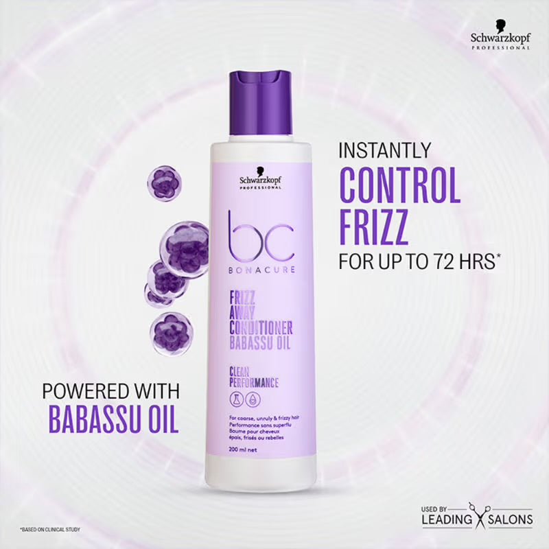 Schwarzkopf Professional Bonacure Frizz Away Conditioner with Babassu Oil  200ML