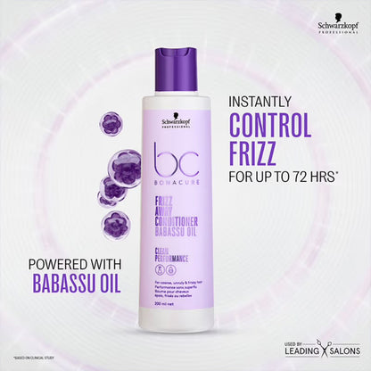 Schwarzkopf Professional Bonacure Frizz Away Conditioner with Babassu Oil  200ML