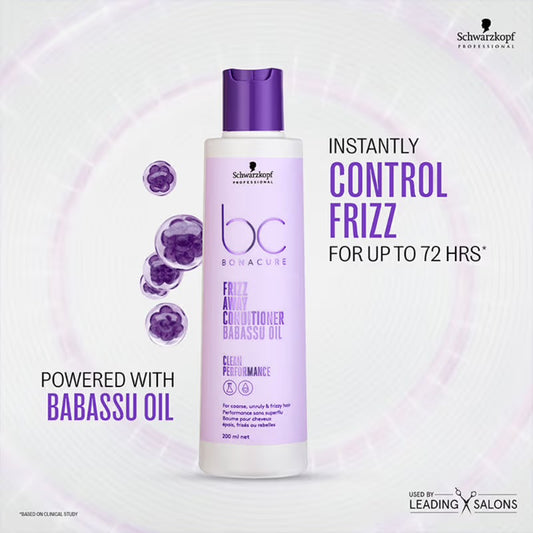 Schwarzkopf Professional Bonacure Frizz Away Conditioner with Babassu Oil  200ML