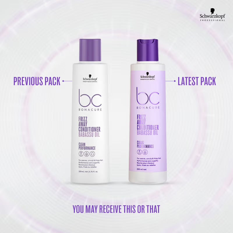 Schwarzkopf Professional Bonacure Frizz Away Conditioner with Babassu Oil  200ML