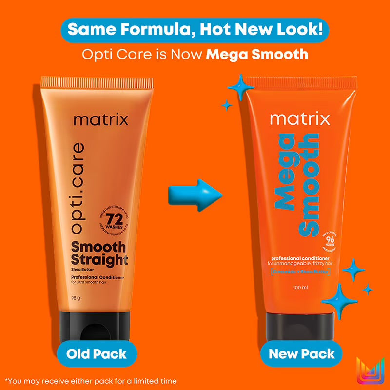 Matrix Opti.Care Professional Conditioner for Frizzy Hair with Shea Butter Upto 4 Days Frizz Control (98gm)