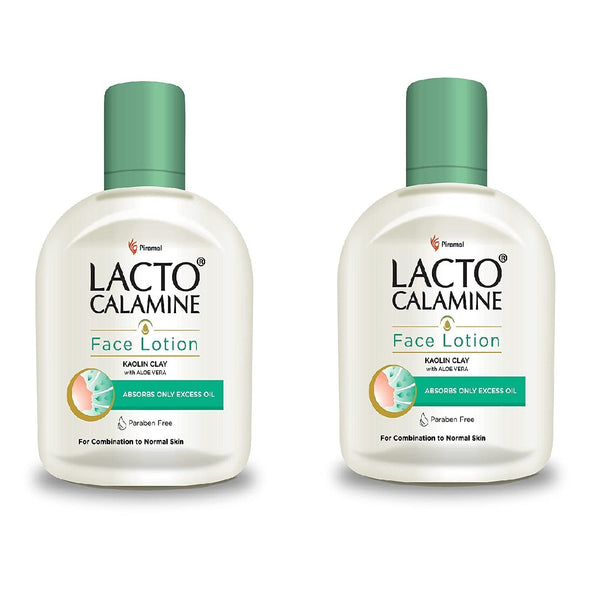 Lacto Calamine Face Lotion | Daily Moisturizer for Combination to Normal Skin | Enriched with Kaolin Clay & Aloe Vera | Fights Pimples, Dark Spots & Blackheads | 60ml/120ml