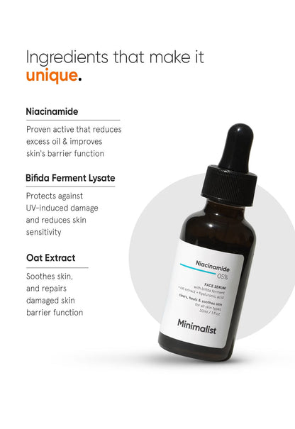 Minimalist Niacinamide 5% Face Serum