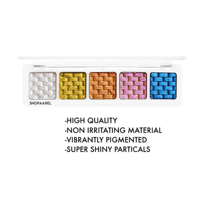 Shopaarel Sparkle 5 Color Eyeshadow Palette - Infinity