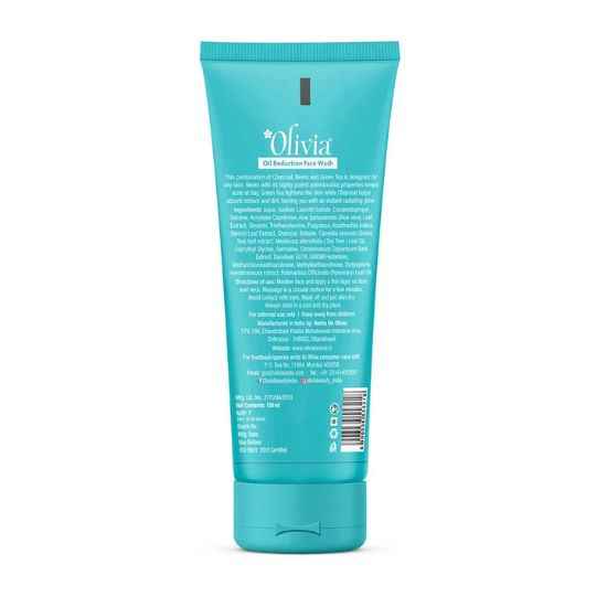 Olivia Oil Reduction Face Wash with Charcoal Neem and Green Tea Extracts