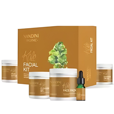 Nandini Organic Kale Facial Kit, With Kale & Hibiscus Extracts