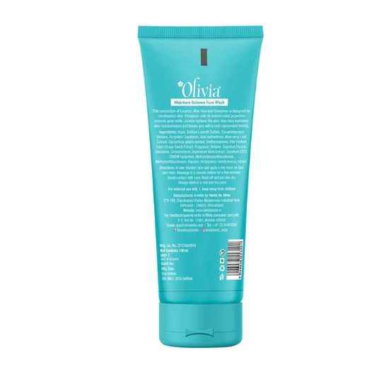 Olivia Moisture Balance Face Wash with Aloe Vera Licorice and Cinnamon Extracts