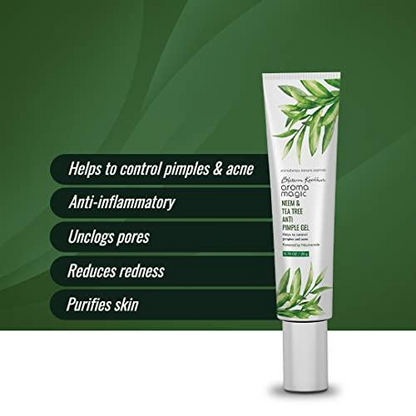 Aroma Magic Neem & Tea Tree Anti Pimple Gel - 20gm (Powred by Niacinamide)