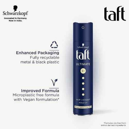 Schwarz Kopf Taft Ultimate 5+ Hair Lacquer Hold 5+ Ultimate Hold & Crystal Shine (250 ML)